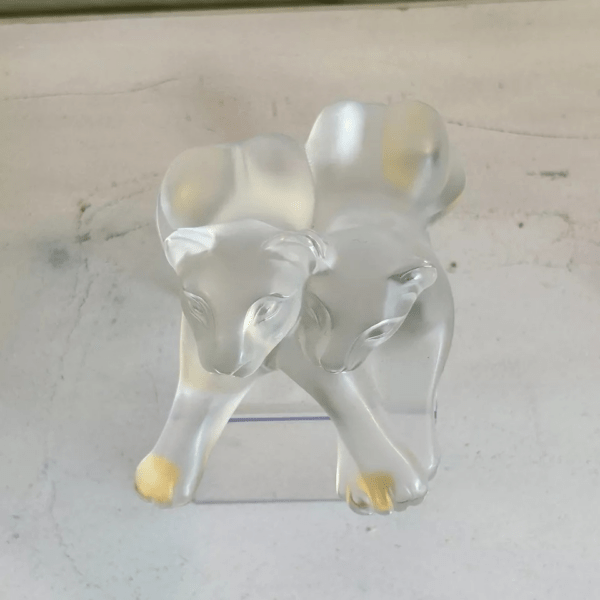 Cristal Lalique - Couple de Lionceaux Tambwee – Image 2