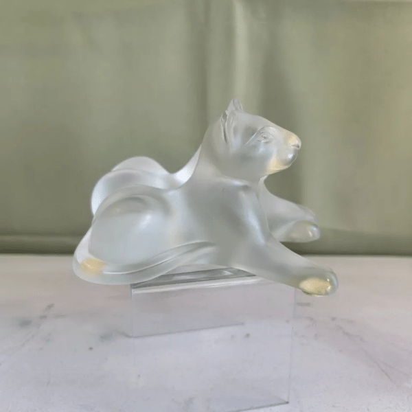 Cristal Lalique - Couple de Lionceaux Tambwee – Image 3