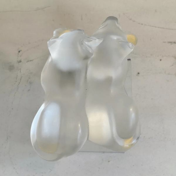 Cristal Lalique - Couple de Lionceaux Tambwee – Image 6
