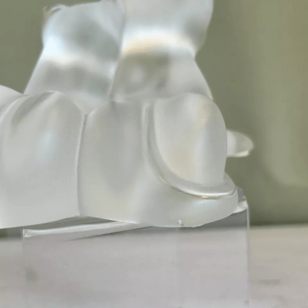 Cristal Lalique - Couple de Lionceaux Tambwee – Image 7