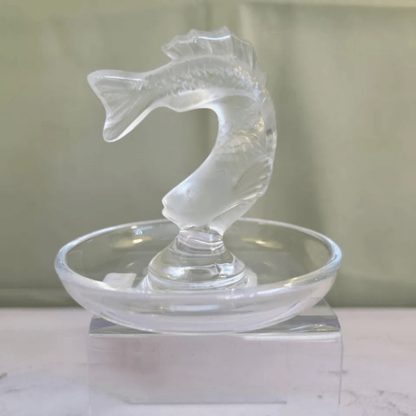 Lalique - Baguier en cristal - décor de poisson – Image 3