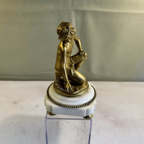 Henry Paul Hudelet - Le joueur de dés - Bronze – Image 2