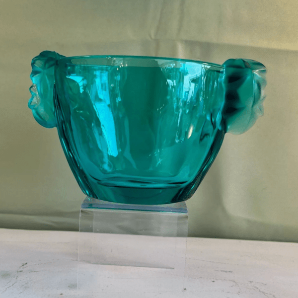 Cristal de Sèvres - Vase style art déco - Vert émeraude