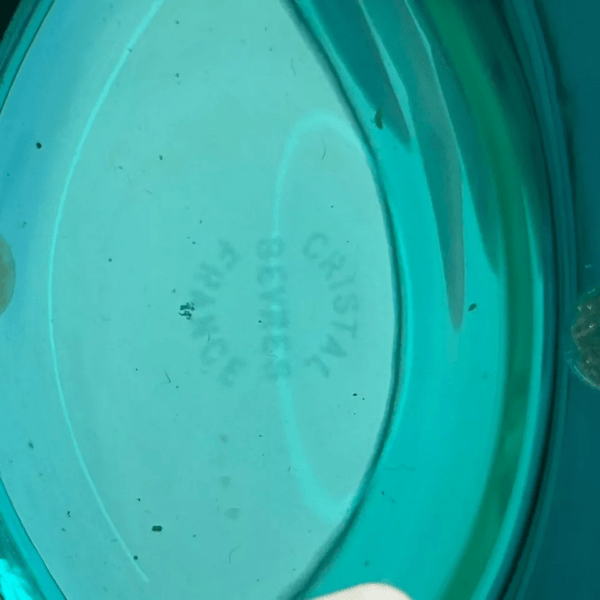 Cristal de Sèvres - Vase style art déco - Vert émeraude – Image 7