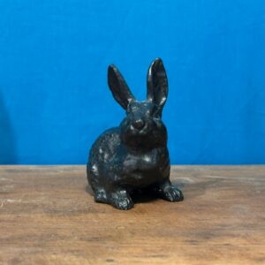Lapin - bronze - patine brune